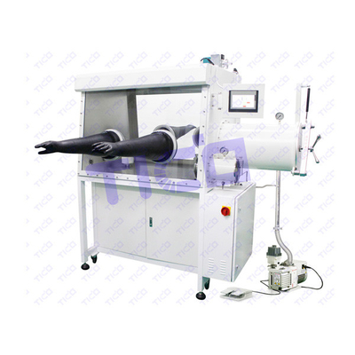 kupować Laboratorium Bateria Fabrykacja Vakuum rękawicz Dwu-stronny 2 Stacja robocza online manufacture